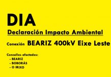 DECLARACIÓN IMPACTO AMBIENTAL Instalacións de conexión á rede eléctrica Beariz 400 kV-Eixe Leste